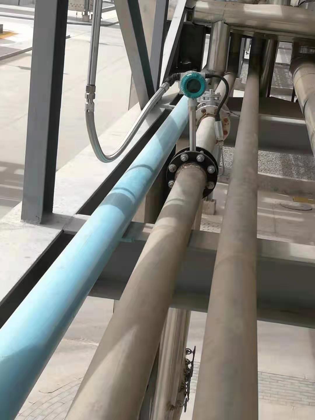 化工厂涡街流量计，安装调试完毕-亚博YABO